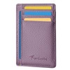 Travelambo Slim Wallet Front Pocket Minimalist Leather RFID Blocking Medium