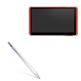 BoxWave Stylus Pen Compatible with Nextion NX8048P070-011C (7 in) - AccuPoint Active Stylus, Electronic Stylus with Ultra Fine Tip - Metallic Silver