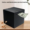 Stainless Steel Money Box with Numbers Cross, Piggy Bank for