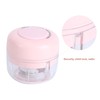 100ML Pink Garlic Grater USB Charging Electric Garlic Crusher Pressing