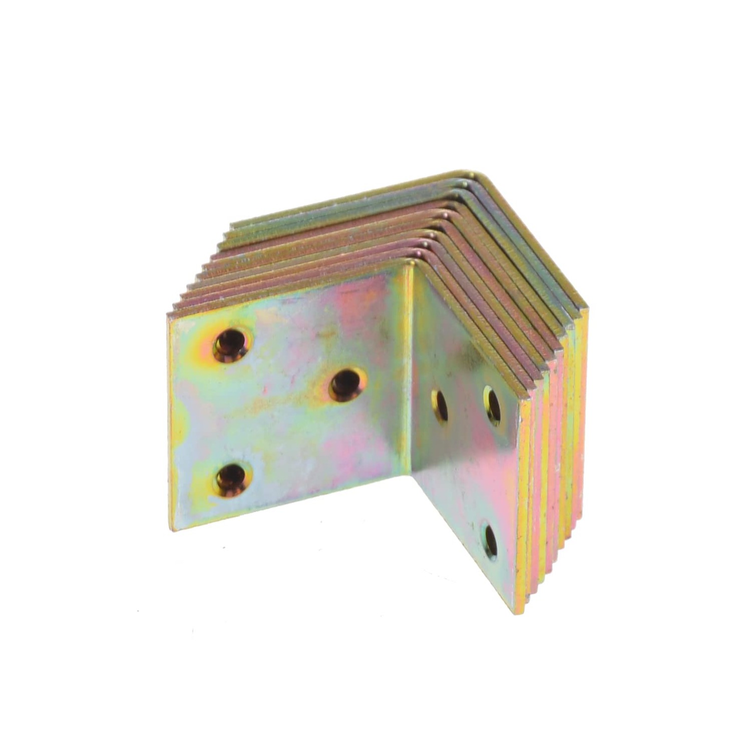 Aqbau® 10 x Angle Connectors, Perforated Plate Angle, 40 x 40 x 40 mm ...