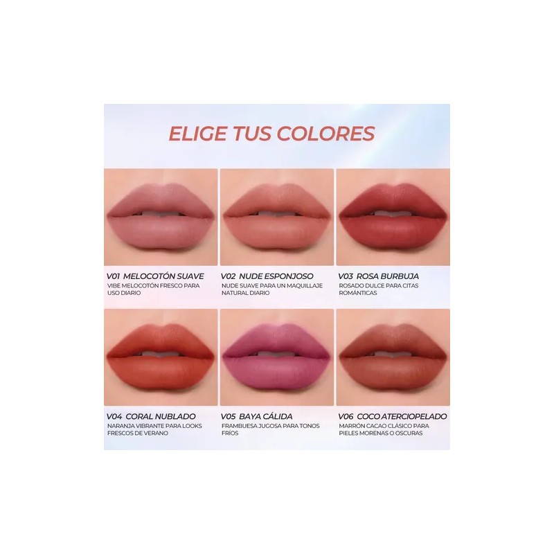 Sace Lady Air Cushion Labial Y Rubor Multiuso Crema Mate