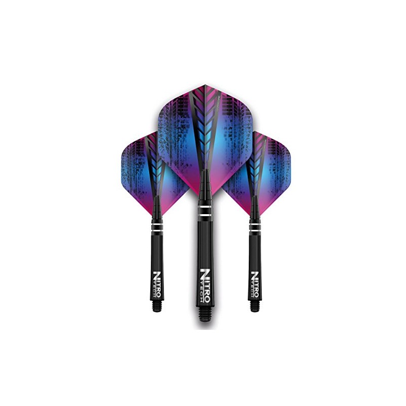 RED DRAGON Dart Flight and Stems Combo Rainbow - 4