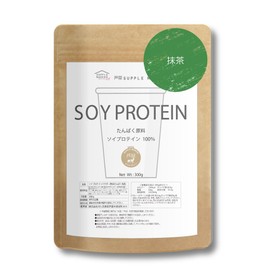 Soy Protein 300g (Matcha) - 15 Flavors, Enzyme Powder, Probiotics, Collagen, Vitamins, Diet Supplement