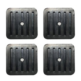 RecDec 4 Pack Mini Split Anti-Vibration Pads Wall Mounting Bracket Isolator Rubber Pad Damper Shock Absorbing Feet for Ductless Air Conditioner Heat Pump System Outdoor Condenser Unit A/C HVAC