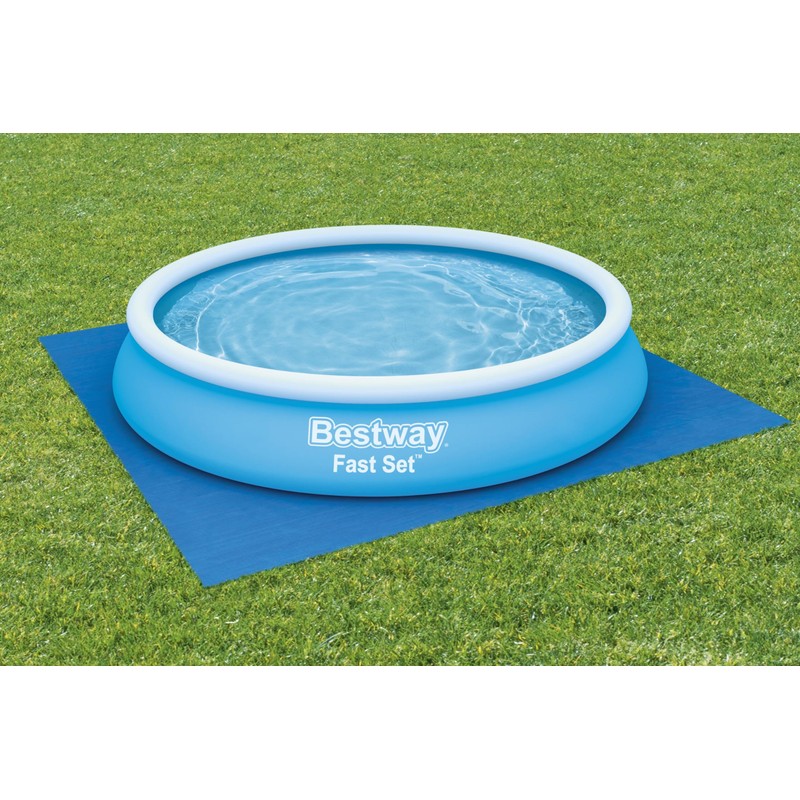 Bestway Above Ground Swimming Pool Ground Cloth, 13' x 13'