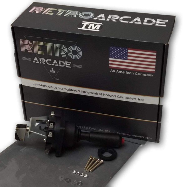 RetroArcade.us ra-Joystick-js9 Arcade Joystick with top fire Button for Crane and Claw Style Games, 50-7008-00
