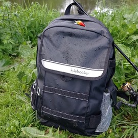 Kylebooker Fishing Tackle Backpack Saltwater Resistant Fishing Gear Bag Fishing Storage Pack (Gold)