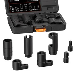 7PCS O2 Oxygen Sensor Socket, Automotive 3/8" & 1/2" Drive