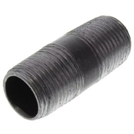 Jinan 1/4" BLACK STEEL 2"  LONG  NIPPLE fitting pipe npt 1/4 x 2 malleable iron