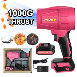 [1000G Thrust]Cordless Leaf Blower Violent TurboFan,BrushlessPure Copper Motor Jet Fan With Battery,CordlessTurbo Super Power Air Duster, Handheld PowerfulDryer for Car,Car Drying after Wash, SnowRemoval:_650G-Wind Thrust-Pink