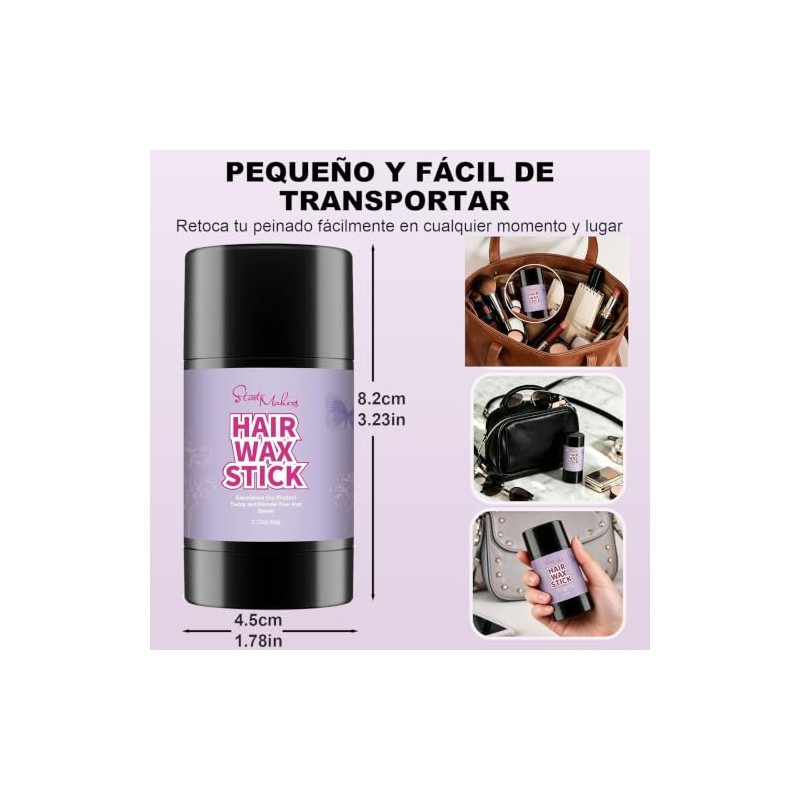 Start Makers Cera en Barra para Cabello de Mujer 60g,