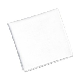 19inch White Handkerchief, Wedding, 1 Piece, 17.7 inches, Men's and Women's, Made in Japan, Unisex, Simple, Formal, 100% Cotton, Absorbent, Funeral, Vigil, Farewell Ceremony, 17.7 x 17.7 inches (1