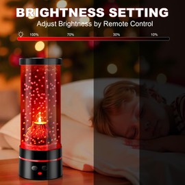 Volcano Sensory Night Light for Kids - 16 Color Changing Dimmable Table Lamp with Calming Eruption Motion, Mood Light for Aldults Home Office Desk Decor & Relaxing, Unique Birthday Christmas Gifts