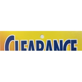 D30CLE | Clearance Was Now Sale | Unstrung Drill Sale Tags (No Strings) Small Price Cards | 3 1/2" x 5" 100 Pack | Furniture, Flooring | Business Store Signs