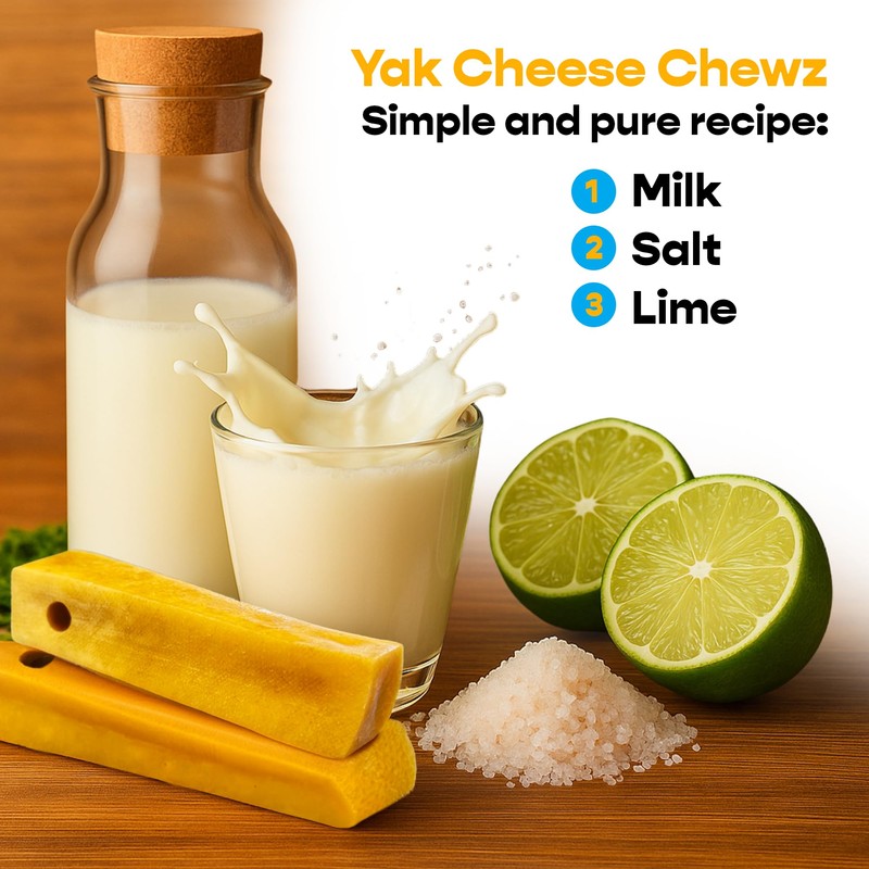 MIGHTY CHEWZ Yak Chew Holder Pack, Medium (4 Pieces) -