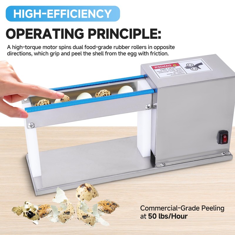 YMJOINMX Electric Quail Egg Peeler Machine Quail Egg Peeler Sheller