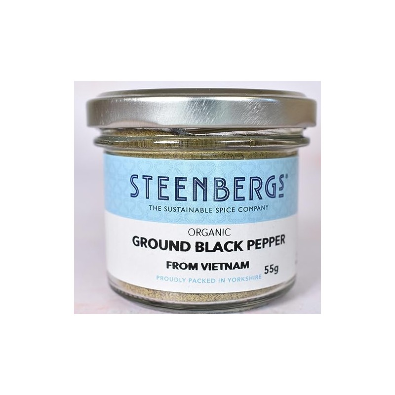 Steenbergs Organic Ground Black Pepper Standard 55g