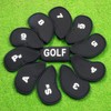 YFFSFDC Golf Iron Cover Head Cover Set of 10 (3-9,