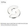 sourcing map Wall Split Flange, 201 Stainless Steel Round Escutcheon