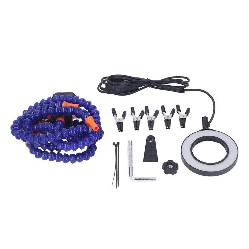 Soldering Helping Hand 5 Jaws 3X USB Magnifier ABS Flexible