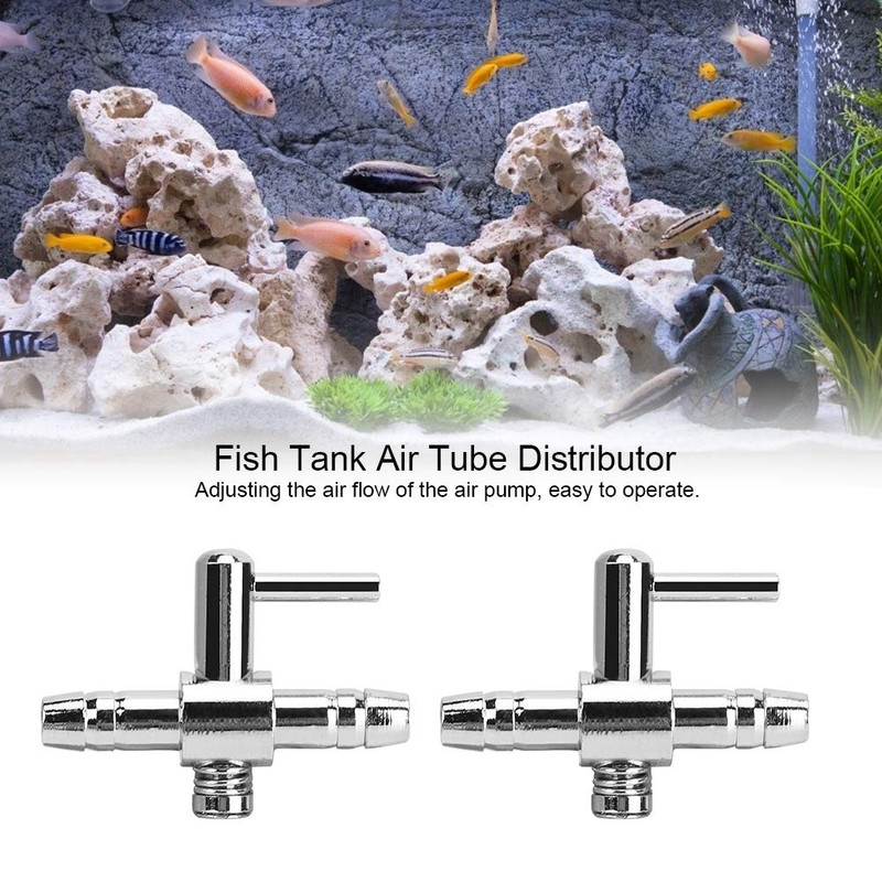 5 Piece Stainless Steel Aquarium Air Pump Control Valves Single