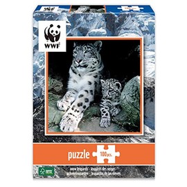 WWF Jigsaw Puzzle 100 Pieces – Animals Leopard Family, 101, Multicolour