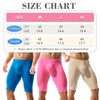 YOOBNG Men's Compression Shorts Middle Tight Pants Activewear Leggings Soft