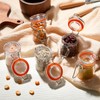 Norme 24 Pcs Glass Spice Jars with Airtight Lid, Leakproof