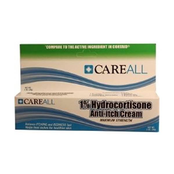 NEW WORLD Itch Relief CareAll 1% Strength Cream 1 oz. Tube (#HYD1, Sold Per Piece)