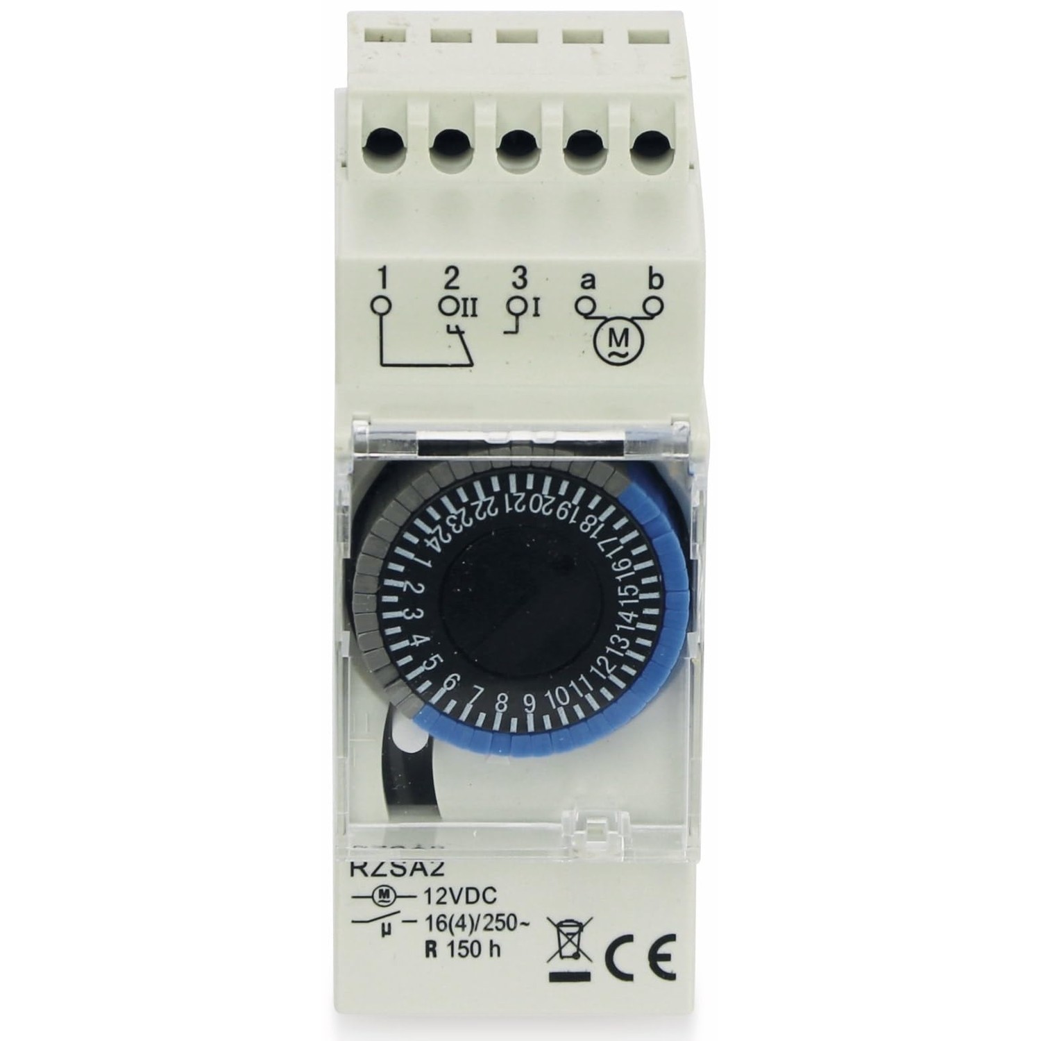 RELTECH RZSA2 12V DIN Rail Analog Timer Switch - ibspot.com