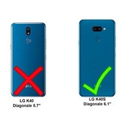 betterfon Case Compatible with LG K40S, Flip Case Protective Case with Card Slots, Compatible with K40S, Magnetic Closure, Flip Case, Purple