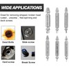 Yotsuba 6Pcs Damaged Screw Extractor Kit, Broken Bolt Remover Set,