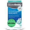 ScarAway Scaraway - Hojas de silicona transparente para cicatrices, 10