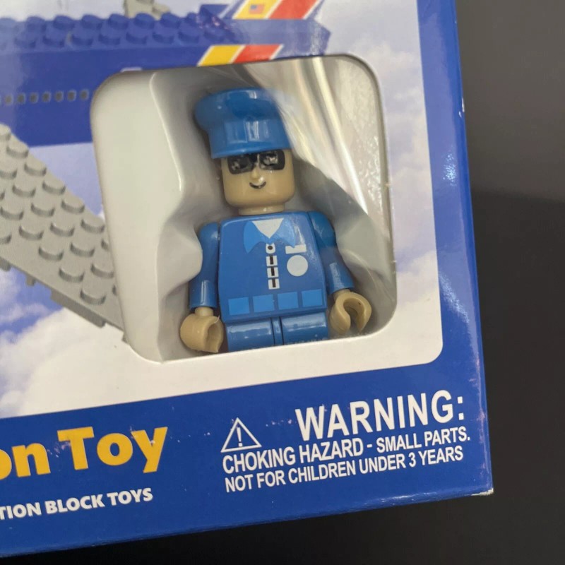 Daron Southwest Plane 62 Piece Construction Toy Snap Blocks No.