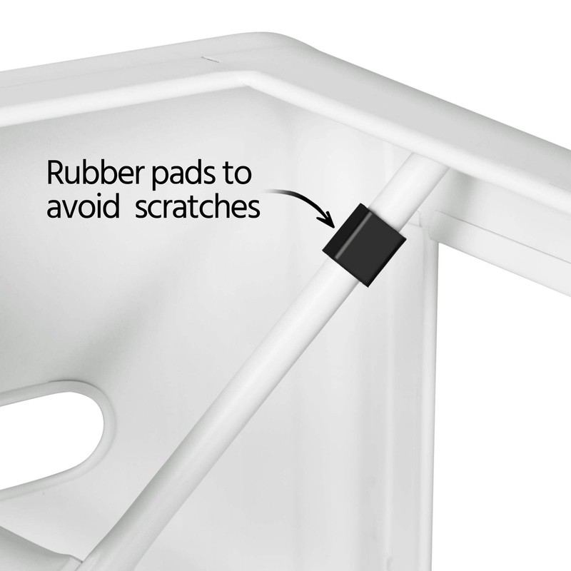 Topeakmart 30 inches Metal Bar Stools High Backless Barstool Stackable