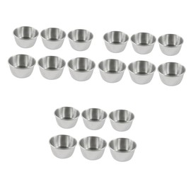STOBAZA 3sets Stainless Steel Sauce Cups Dipping Dish for Sauces Gravy and Condiments Easy to Clean for Family Dinners Outdoor Bbqs 6pcs*3