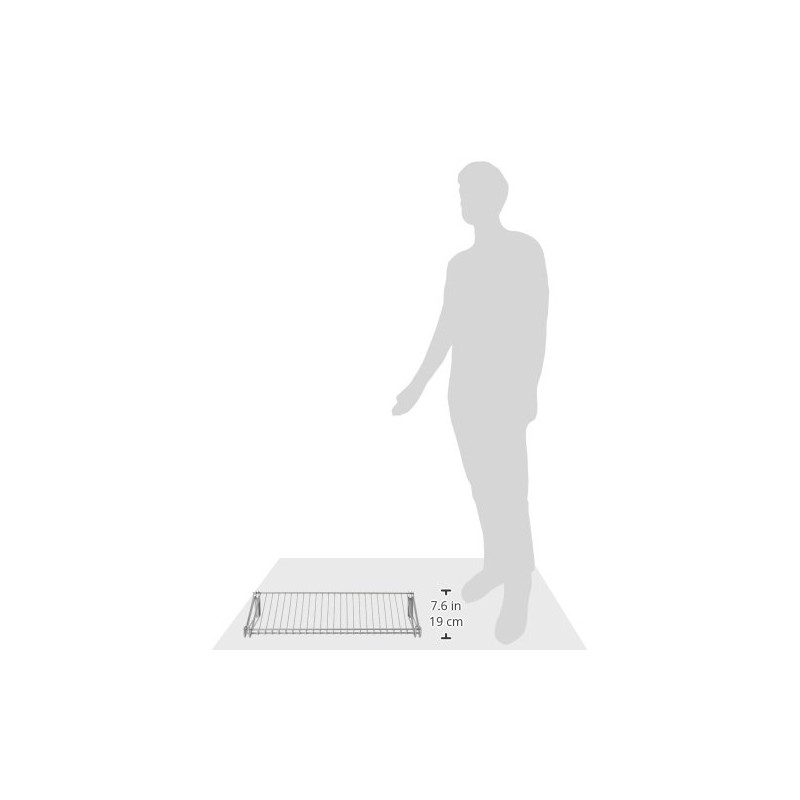 Rubbermaid Configurations Shoe Shelf, Titanium, Floating Shelves for Shoe Organization/Storage