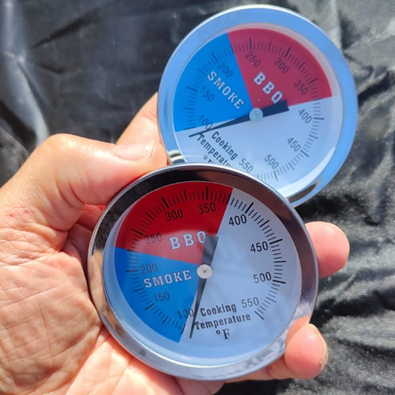 2 Pack BBQ Grill Temperature Gauge, 3 inch Dial Face