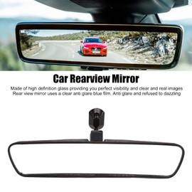 Espejo Retrovisor para Coche de 10 Pulgadas, Espejo Retrovisor Interior Antideslumbrante Ajustable de 360 ​​grados, Universal para Coches
