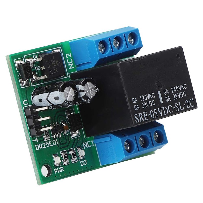 DR25E01 DPDT Relay Module, Self-locking Bistable LED Motor Relay (DC6-24V)