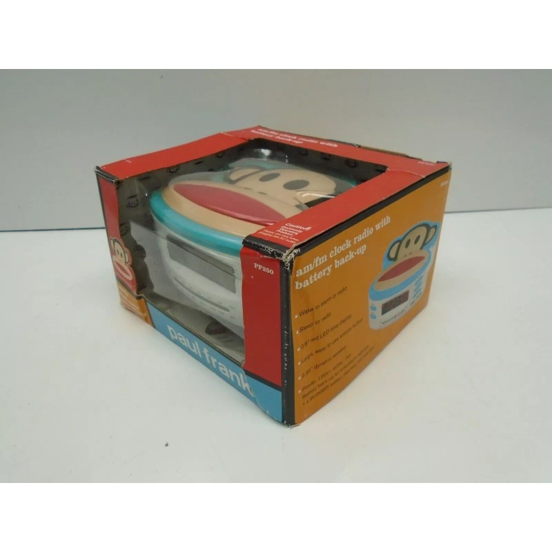 Paul Frank pf250 am/fm desktop radio clock with back up