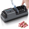 5-in-1 Professional Electric Knife Sharpener with LCD Screen, 3 Rotational