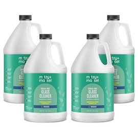 Mitzy+Maisel Ammonia Free Glass Cleaner - (4) Four Pack of 1 Gallon Jugs (4 Gallons Total) - Non-Toxic Streak-Free Interior Cleaning Spray for Windows, Stovetops, Stainless Steel & More