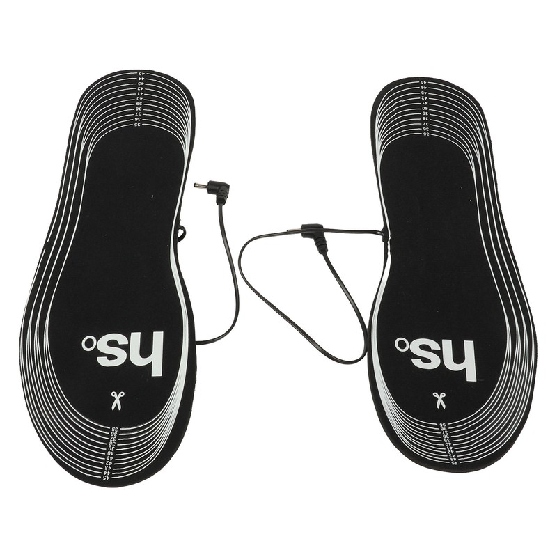 1Pair Heated Insoles Electric Insoles 4.5V Battery Powered Soft Carbon