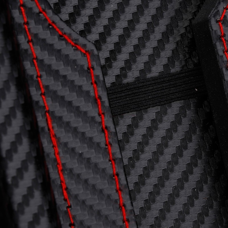 Portable 2Slots Carbon Fiber Leather Watch Storage Box Case Wristwatch