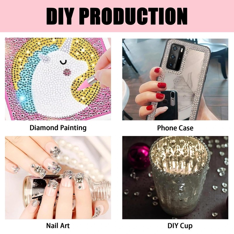 Dual-Ended Rhinestone Applicator Pen & Picker Tool for Nail Art