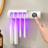UV Toothbrush Sanitizer & Holder, UVC + UVA Sterilizer with