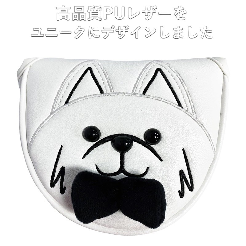 Golf Headcover Putter Mallet Cover Pin Type Golf Headcover Single