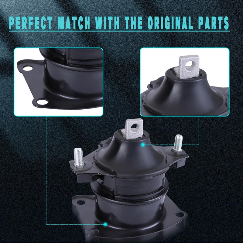 Slakerbe 4PCS Engine Motor Mount Set fit for Honda Acura